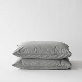 Tell Me More Cotton Pillowcase Set of 2 | Dove