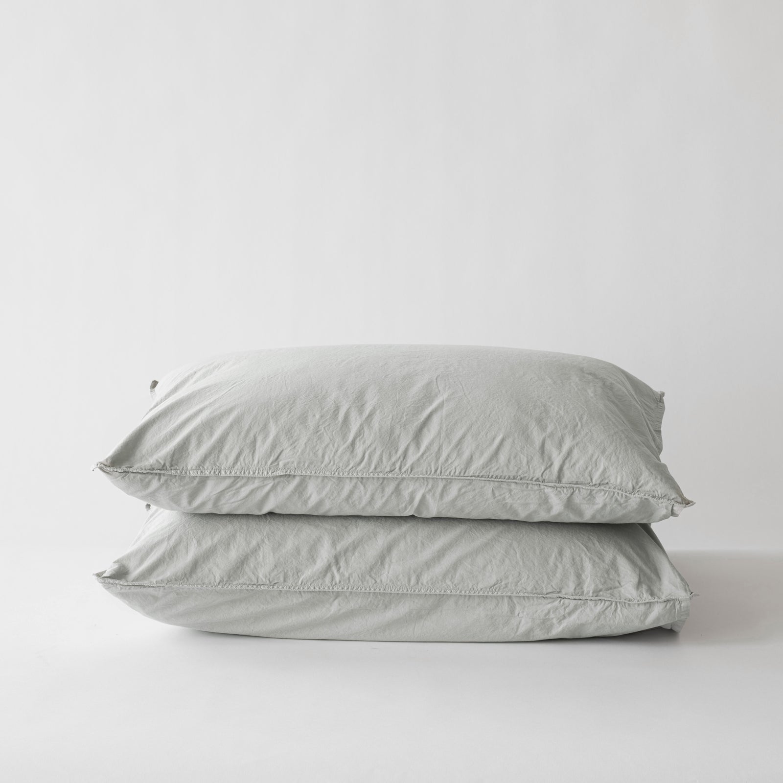 Cotton Pillowcase Set of 2 | Frost by TELL ME MORE (copy-of-tell-me-more-cotton-pillowcase-set-of-2-frost)