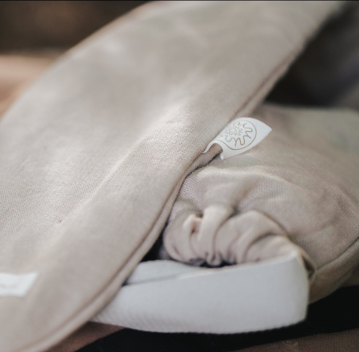 Belgian Pimlico Linen, Sand by YUYU BOTTLE (yuyu-bottle-yuyu-bottle-pimlico-linen-sand)