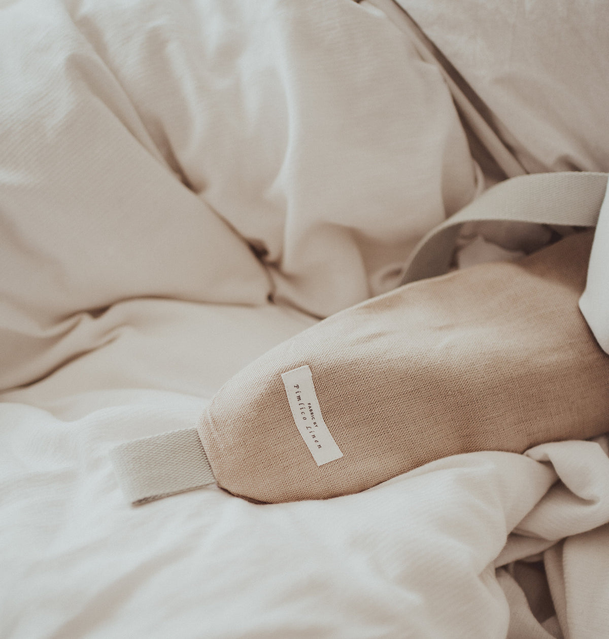 Belgian Pimlico Linen, Sand by YUYU BOTTLE (yuyu-bottle-yuyu-bottle-pimlico-linen-sand)