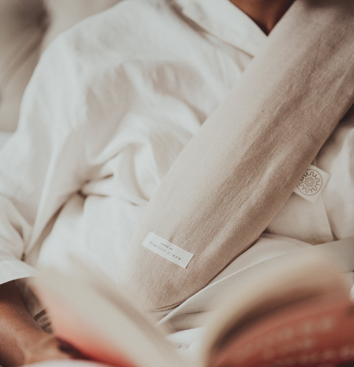 Belgian Pimlico Linen, Sand by YUYU BOTTLE (yuyu-bottle-yuyu-bottle-pimlico-linen-sand)