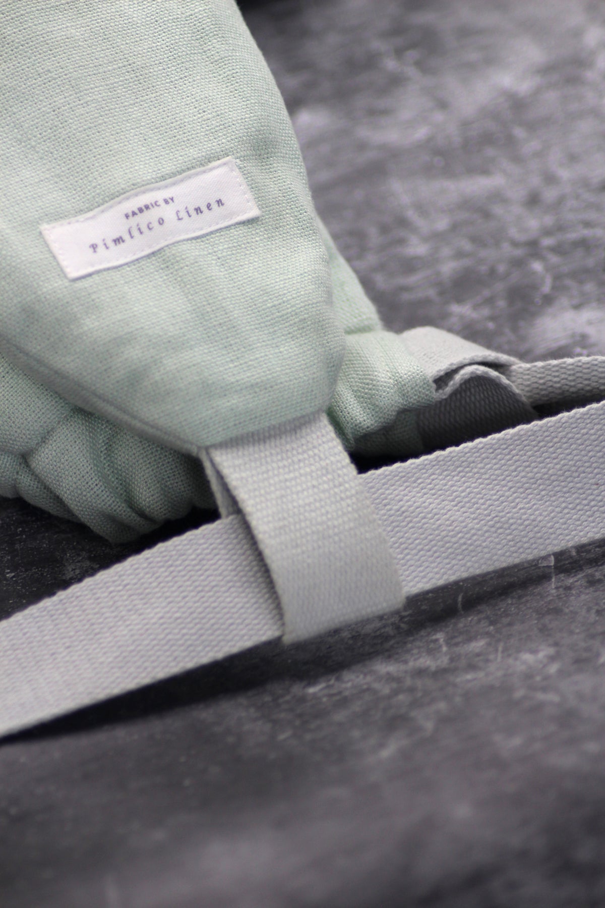 Belgian Pimlico Linen, Mint by YUYU BOTTLE (yuyu-bottle-yuyu-bottle-pimlico-linen-mint)