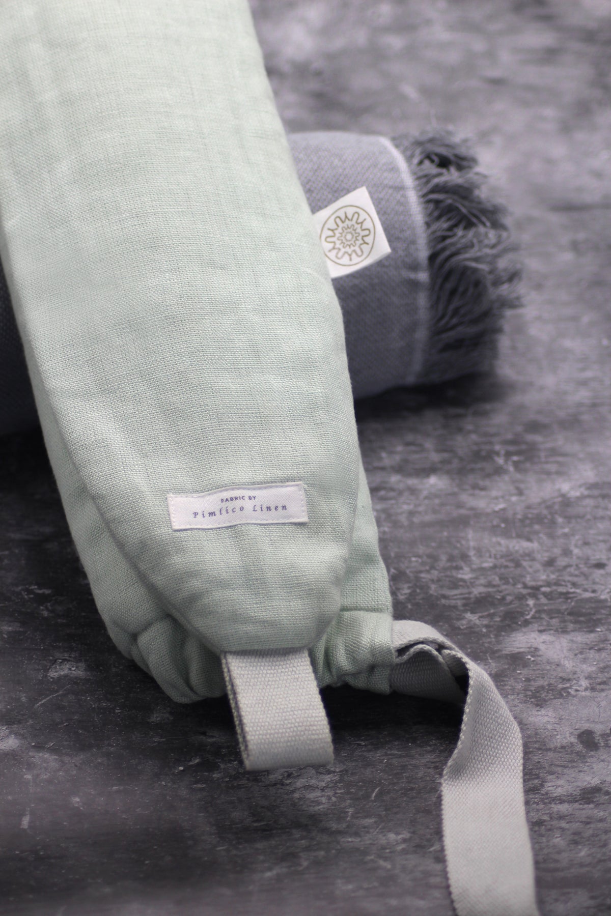 Belgian Pimlico Linen, Mint by YUYU BOTTLE (yuyu-bottle-yuyu-bottle-pimlico-linen-mint)