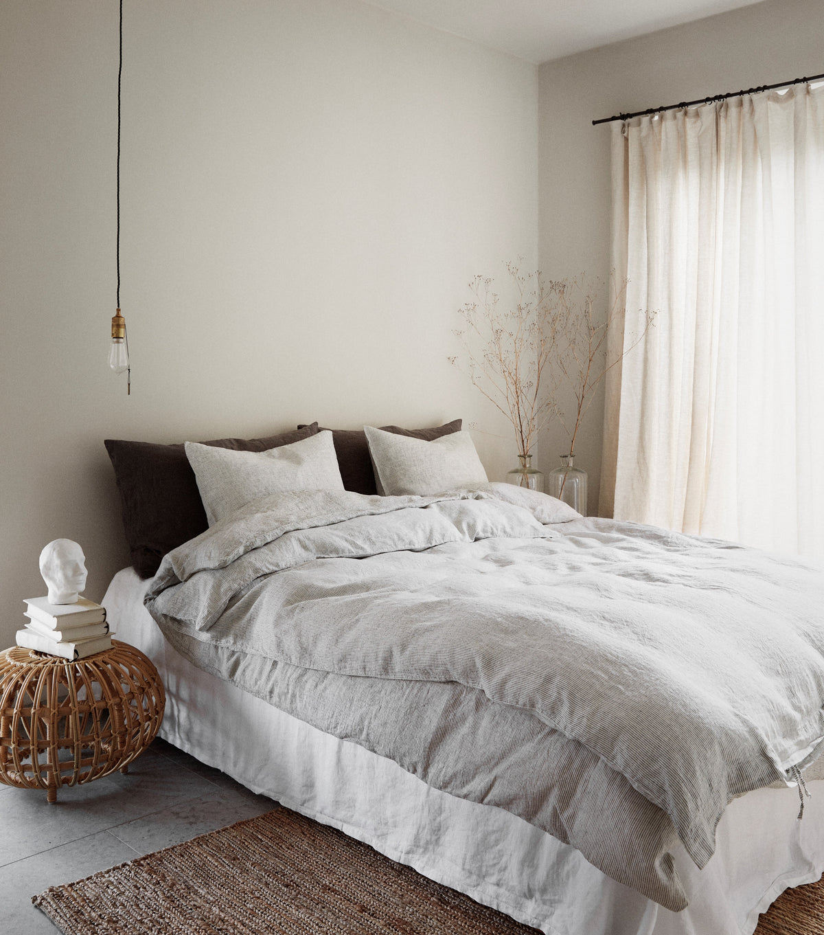 Linen Duvet Cover 150X200 | Pinstripe by TELL ME MORE (tell-me-more-duvet-cover-linen-150x200-colour-pinstripe)