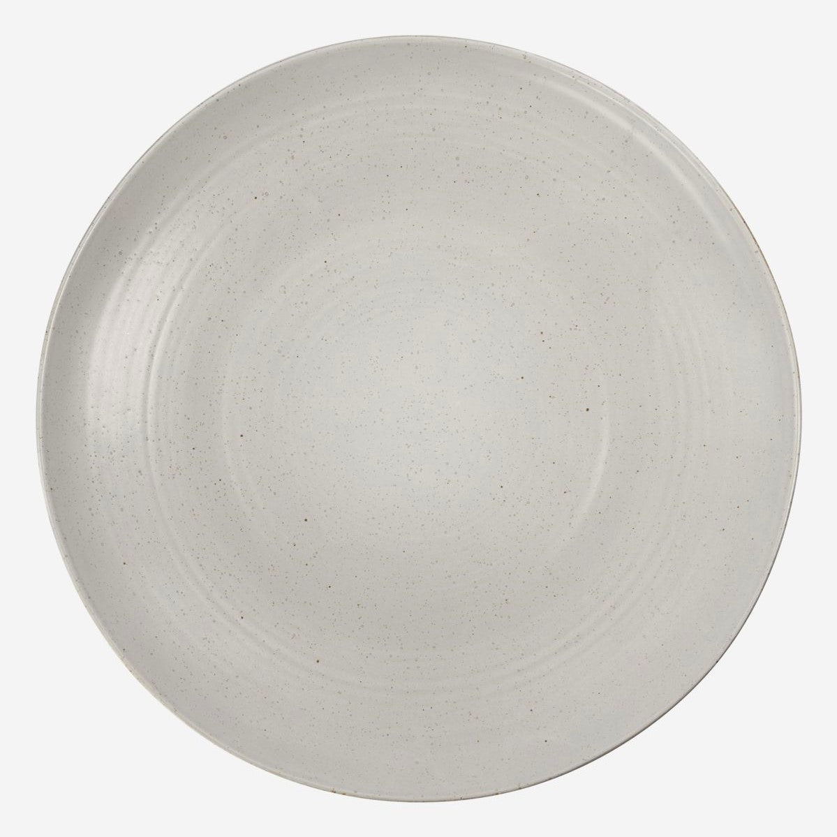 Pion Round Platter 36cm | Grey/White by HOUSE DOCTOR (house-doctor-dish-pion-grey-white-dia-36cm)