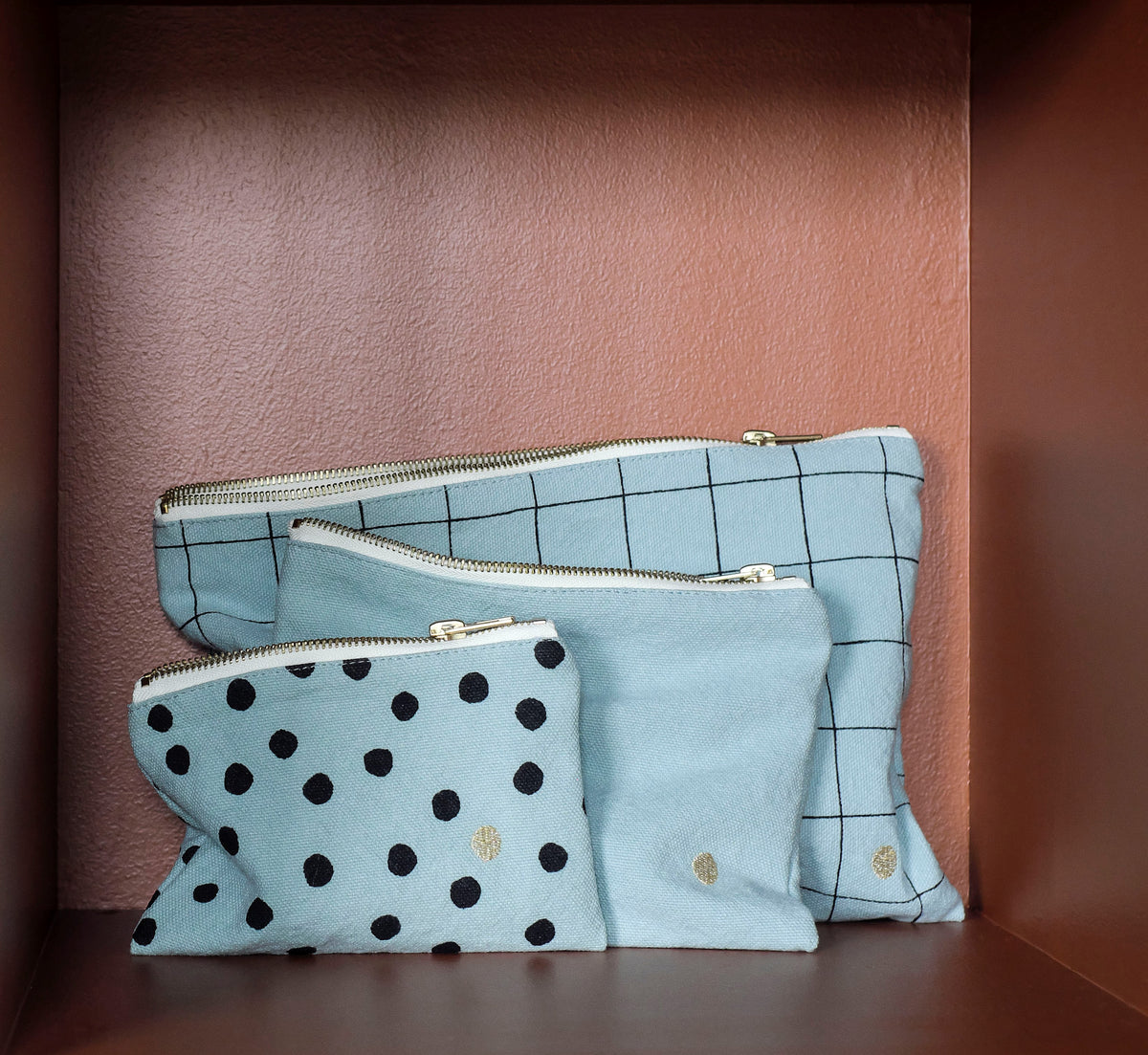 Pouch Oscar L | Celadon by La Cerise Sur Le Gateau (la-cerise-sur-la-gateau-pouch-oscar-celadon-l)