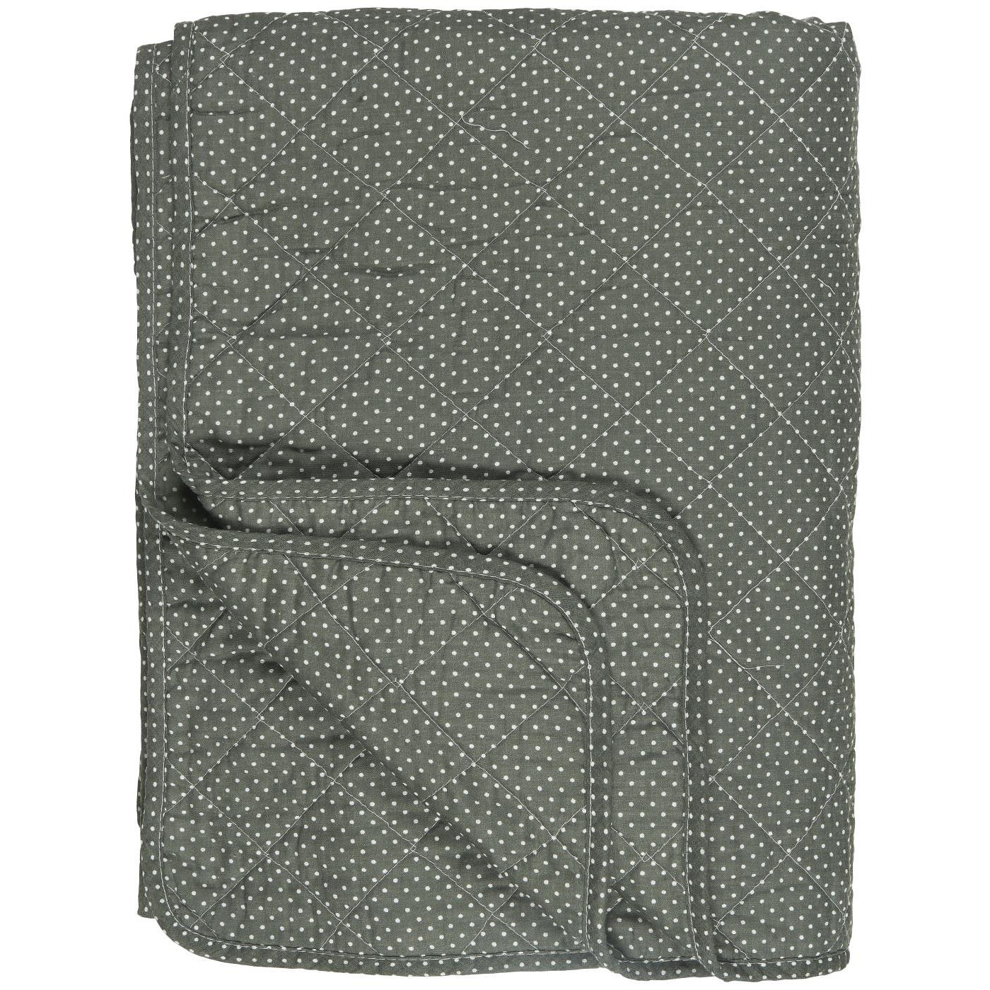 QUILT - Olive/Mini White Dots by IB LAURSEN (ib-laursen-quilt-olive-w-mini-dots)