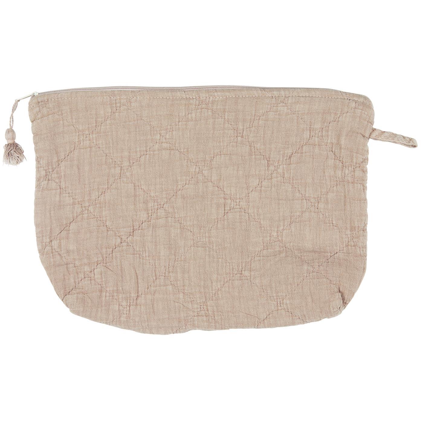 Quilted Travel Pouch - Burnt Rose by IB LAURSEN (ib-laursen-toiletry-bag-quilted-burned-rose)