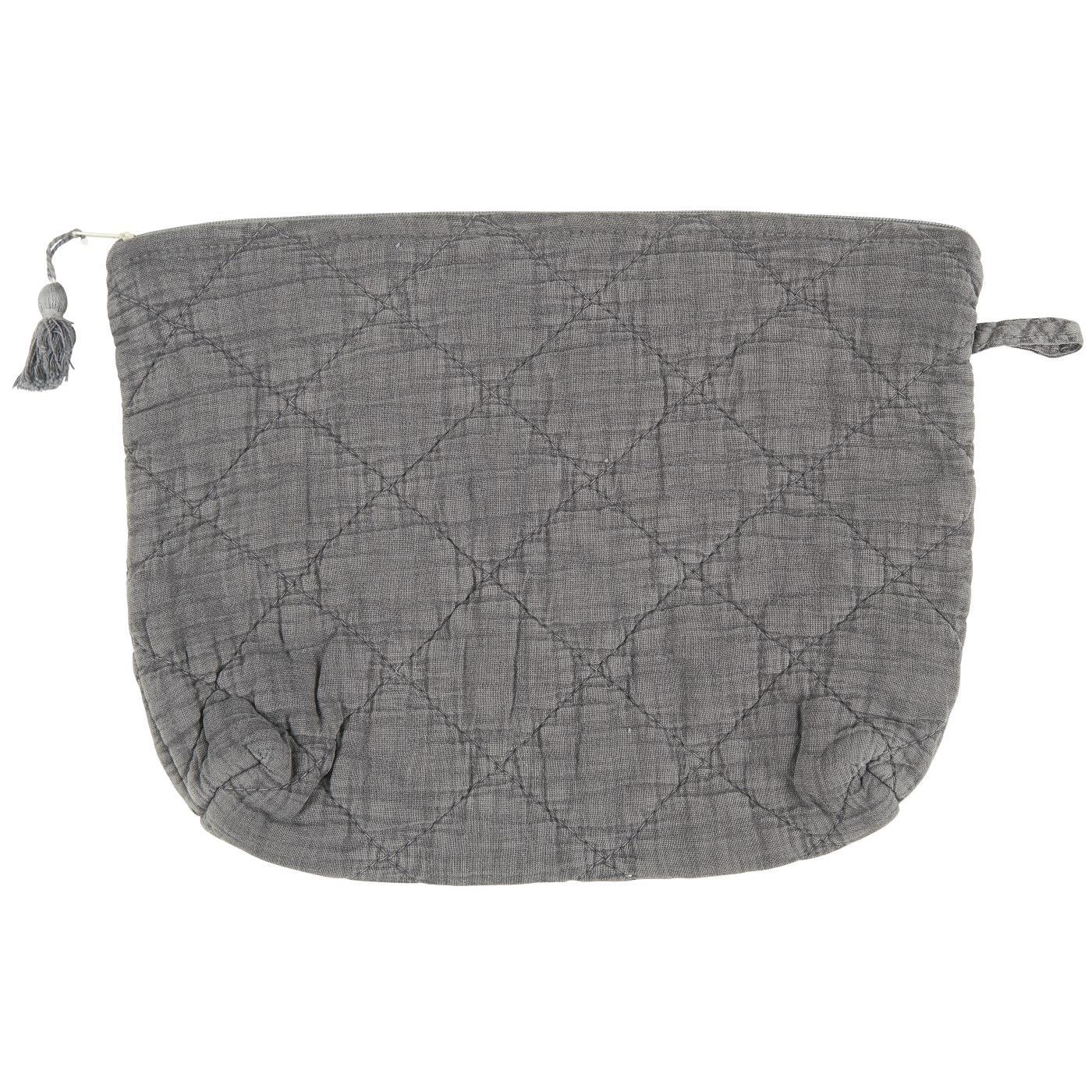 Quilted Travel Pouch - Purple Ash by IB LAURSEN (ib-laursen-toiletry-bag-quilted-purple-ash)