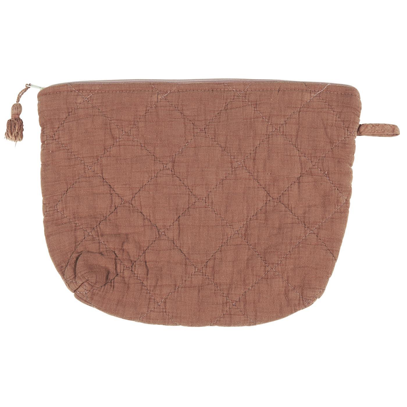 Quilted Travel Pouch - Terracotta