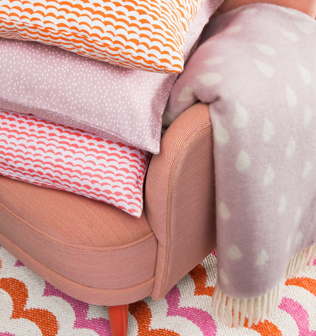 RAINY DAYS Blanket - Rose by BRITA (brita-rainy-days-blanket-rose)