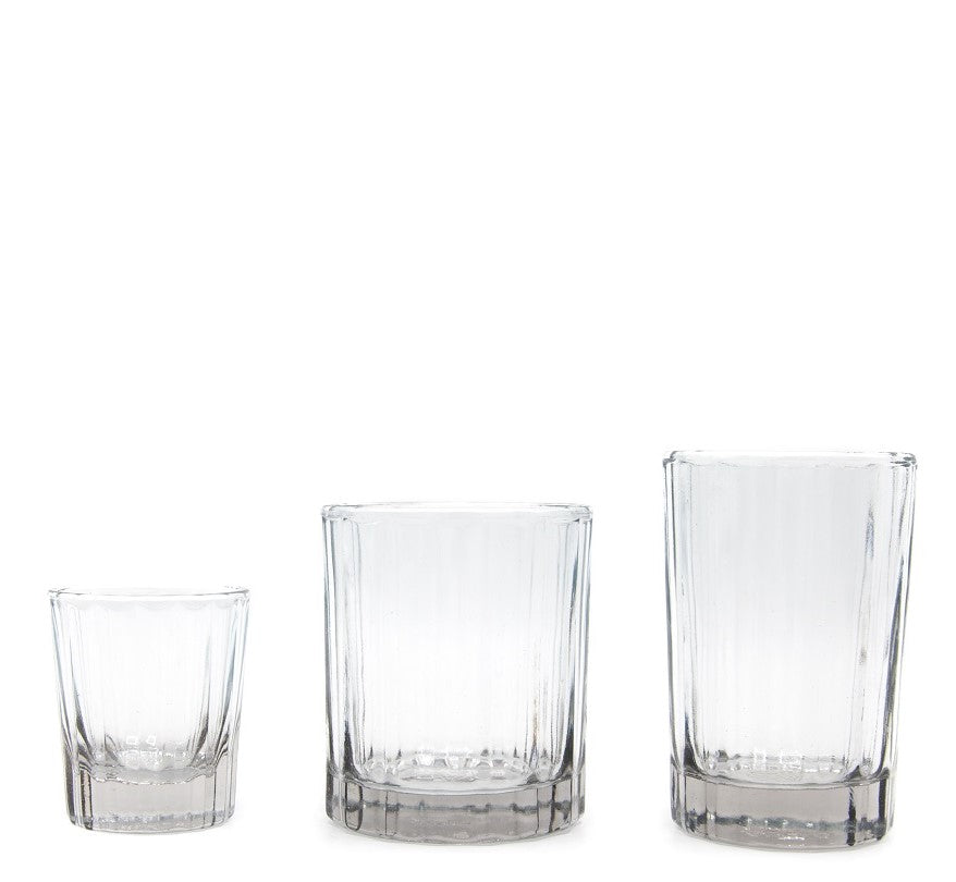 REED TUMBLER Set of 4 | Clear by BRUT (brut-tumbler-reed-clear)