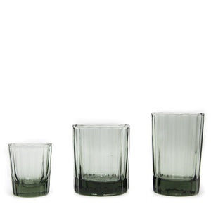 REED TUMBLER Set of 4 | Smokey Green