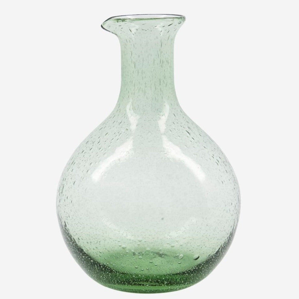 Rich Glass Water Jug | Green
