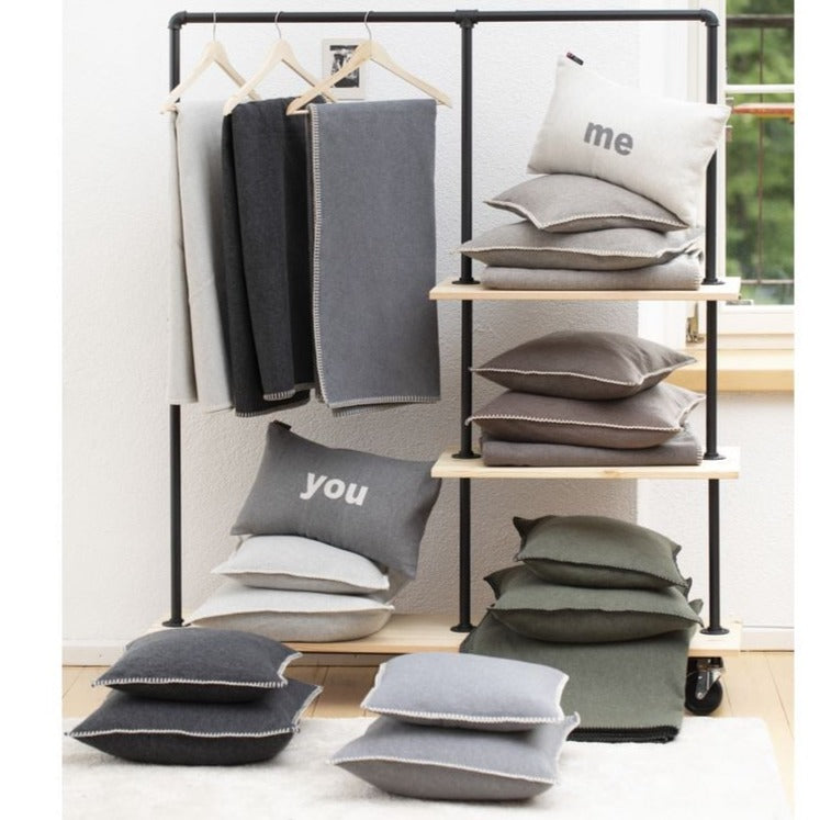 Sylt Cushion 50x50 | Light Grey by DAVID FUSSENEGGER (light-grey-sylt-cushion)