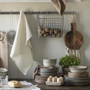 SAND DUNES Lunch Plate | Green/Grey Speckle