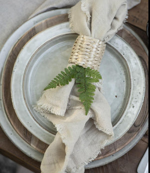 SAND DUNES Lunch Plate | Green/Grey Speckle