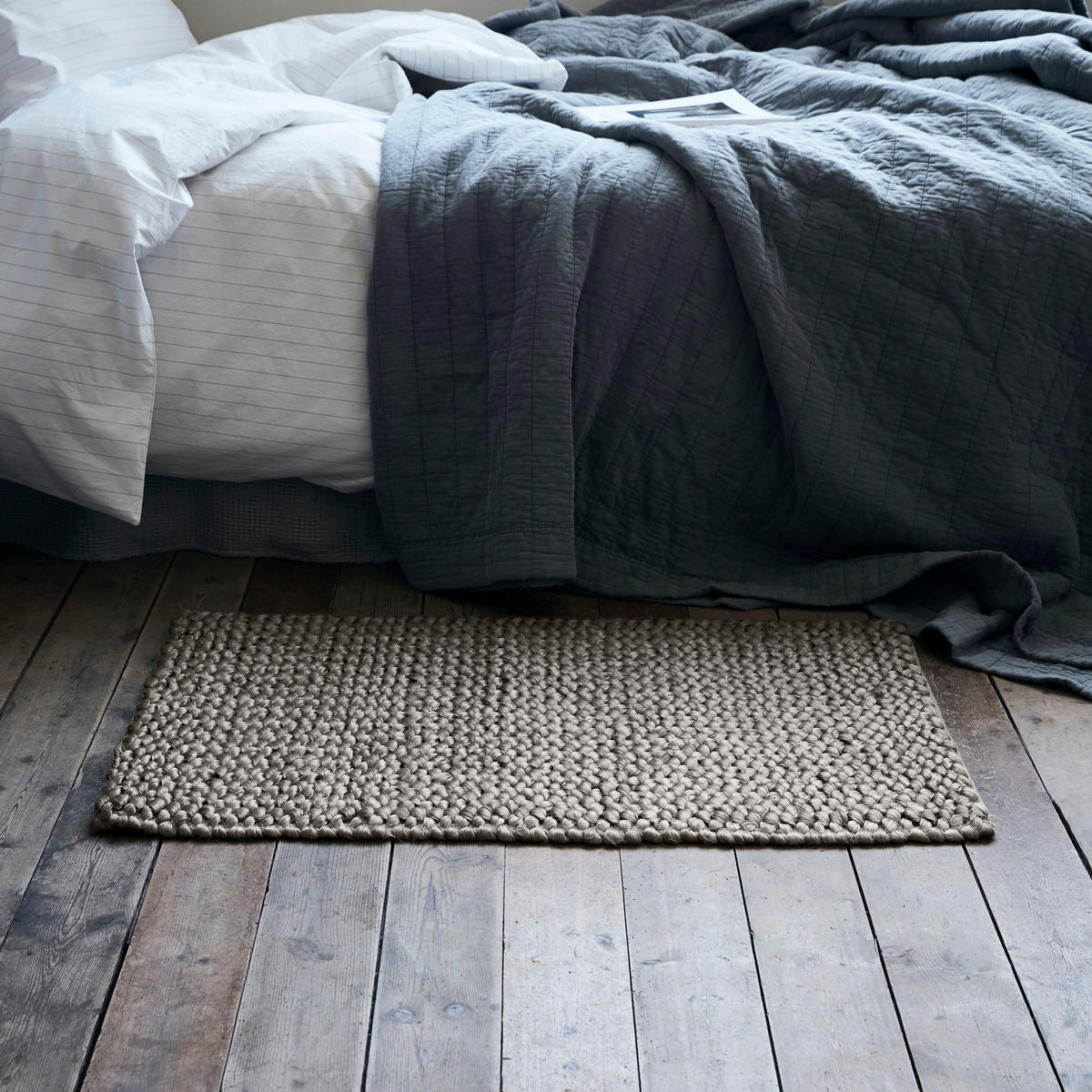 SIGRID rug 90X60 | Thunder by BY NORD (by-nord-rug-sigrid-thunder-bnjr0012)