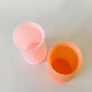 STEGG Silicone Highball Glasses -Peach/Petal