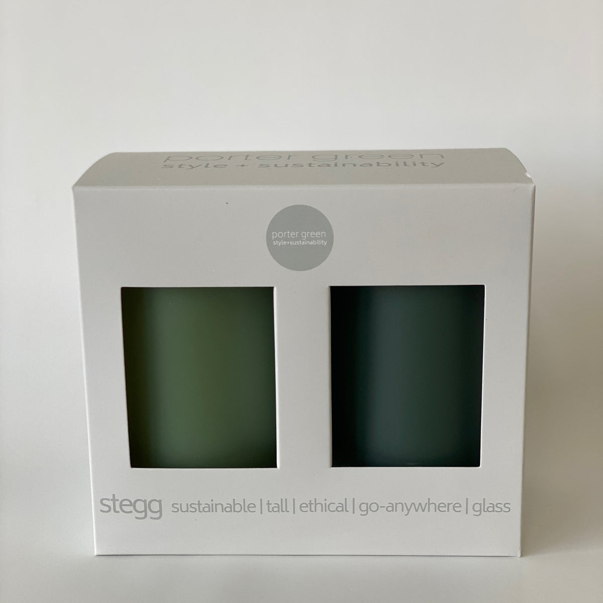 STEGG Silicone Highball Glasses | Sage+Olive by PORTER GREEN (stegg-unbreakable-silicone-highball-glasses-sage-olive)