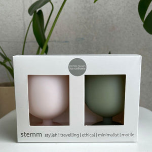 STEMM Silicone Glasses - Moss/Stone