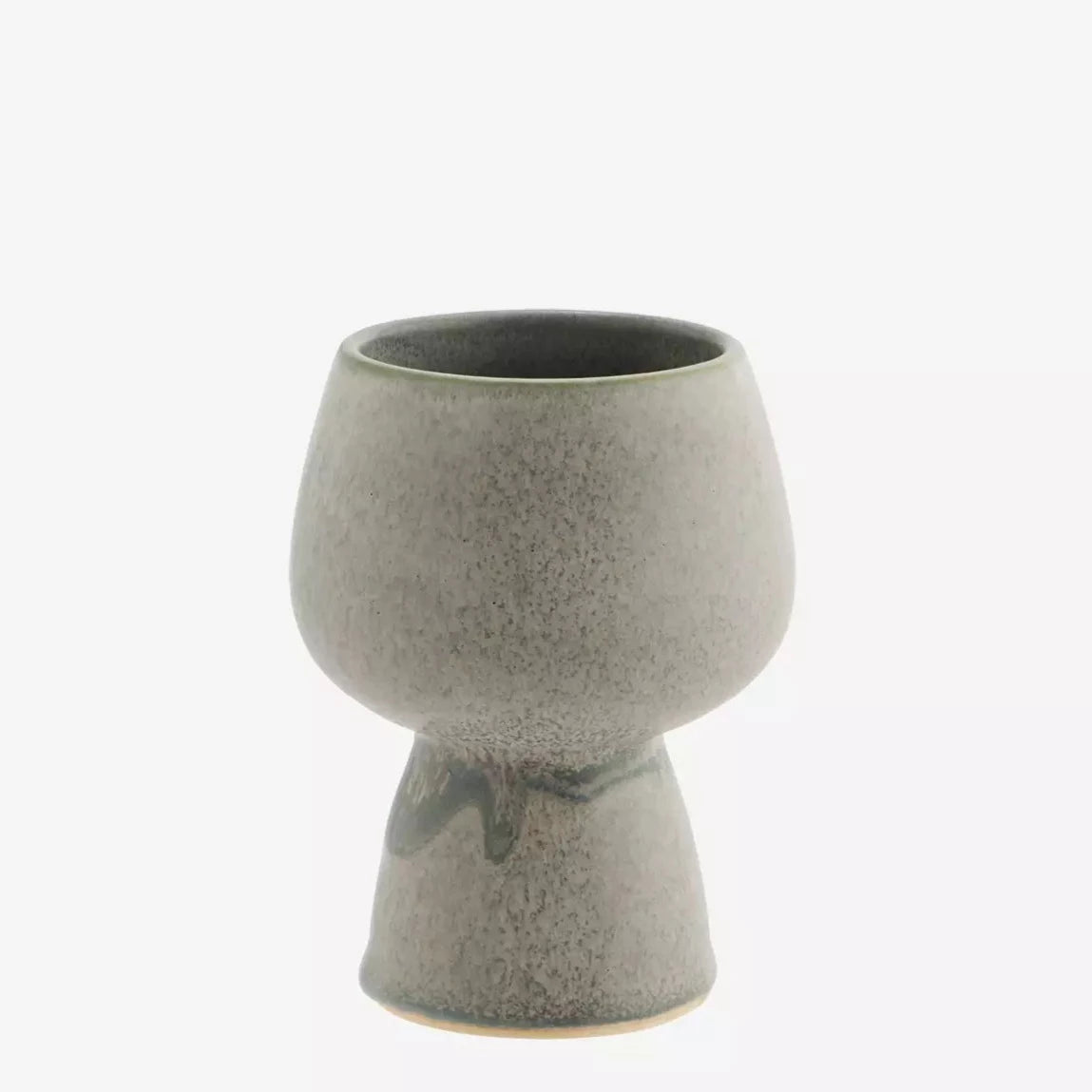 Stoneware Flower Pot S- Grey/Green