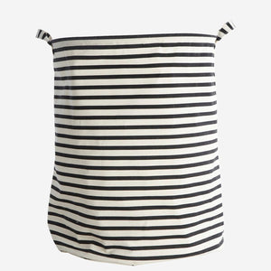 STRIPES 50x40cm Storage Bag | Black/White