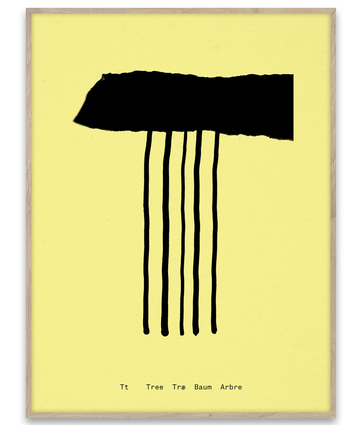 Alphabet Spaghetti by ATWTP - T Print by PAPER COLLECTIVE (paper-collective-alphabet-poster-print-t-print)