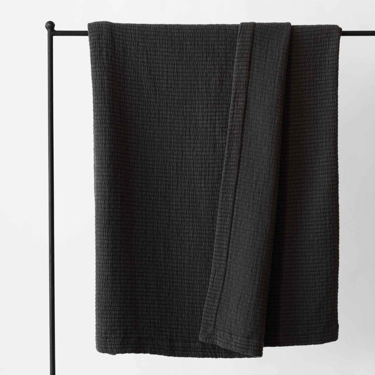 BRICK Bedspread 180X260 | Charcoal by TELL ME MORE (tell-me-more-brick-bedspread-180x260-colours-charcoal)