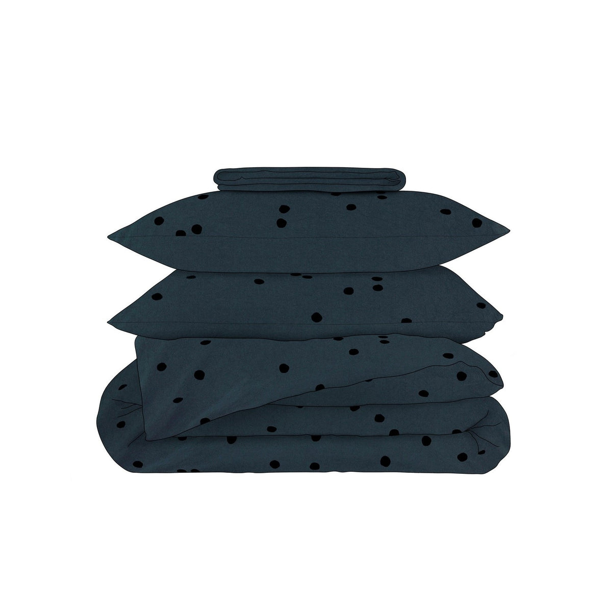 Pillowcase Odette - Ardoise by La Cerise Sur Le Gateau (la-cerise-sur-la-gateau-pillow-case-odette-ardoise-50)