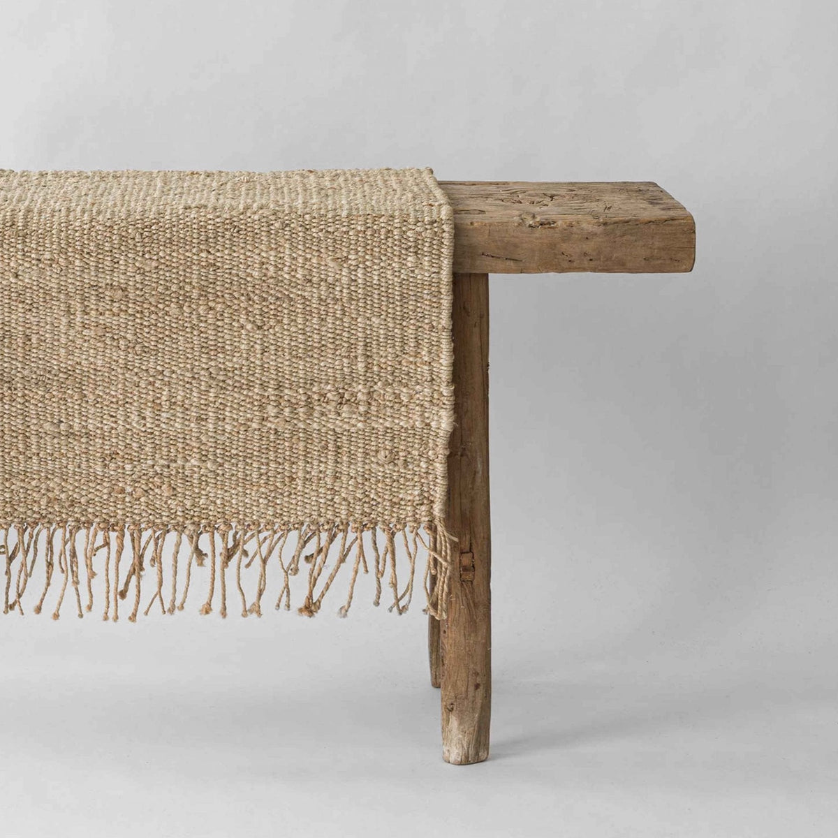 Hemp Rug 60X90 | Bleached by TELL ME MORE (tell-me-more-hemp-rug-60x90-colour-bleached)