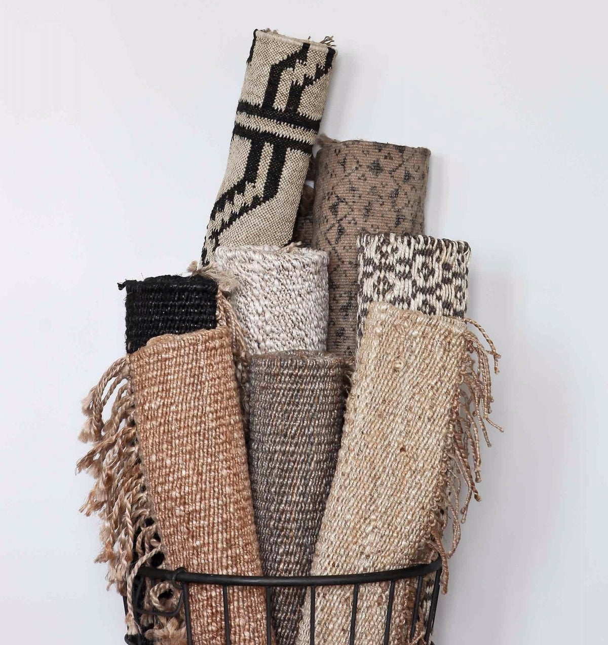 Hemp Rug 60X90 | Black by TELL ME MORE (tell-me-more-hemp-rug-60x90-colour-black)