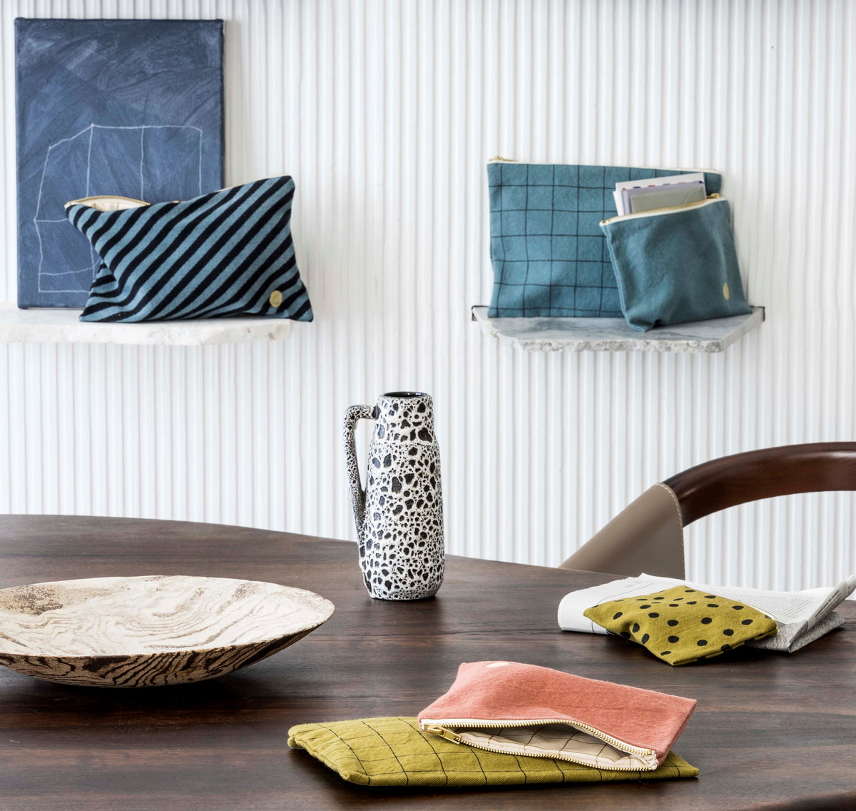 Pouch Oscar L | Sardine by La Cerise Sur Le Gateau (la-cerise-sur-la-gateau-pouch-oscar-sardine-l)