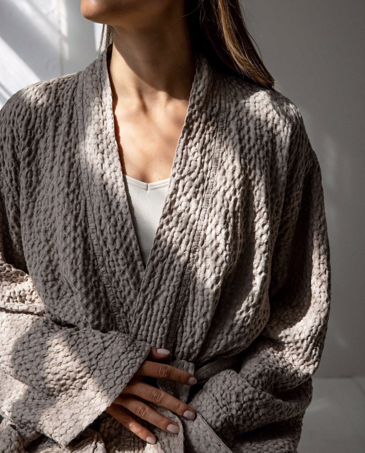 Santo Robe S/M | Stone Beige by TELL ME MORE (tell-me-more-santo-robe-s-m-stone-beige)