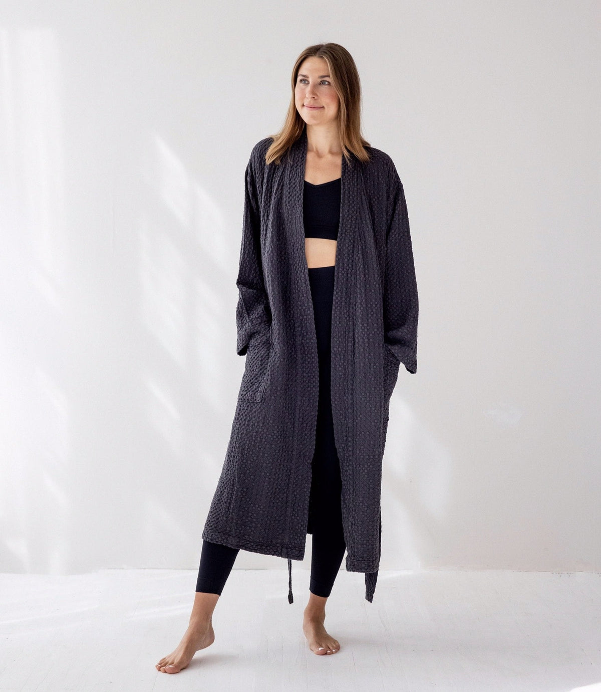 Santo Robe L/XL | Charcoal by TELL ME MORE (tell-me-more-santo-robe-l-xl-charcoal)