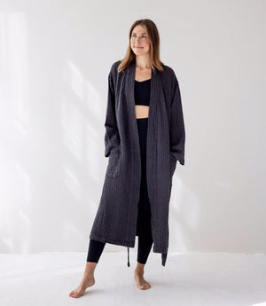 Santo Robe L/XL  | Charcoal